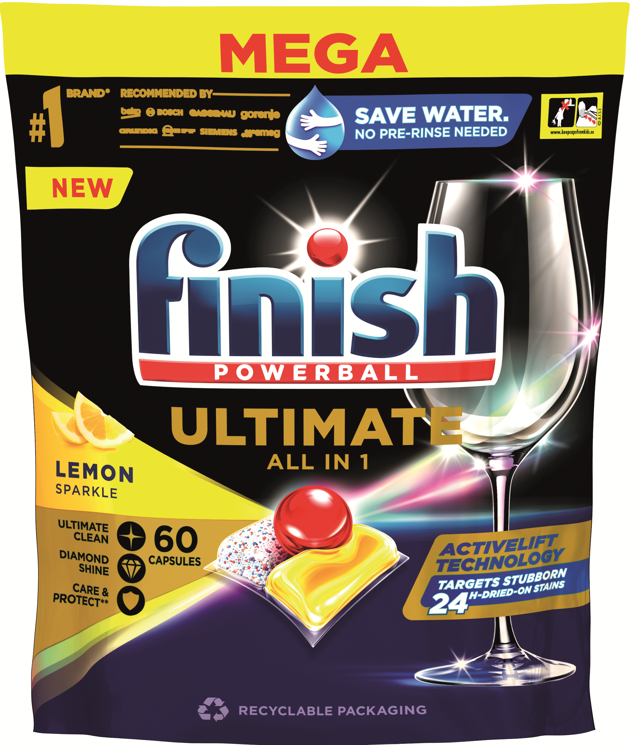 FINISH tablety do umývačky 60ks Ultimate Lemon