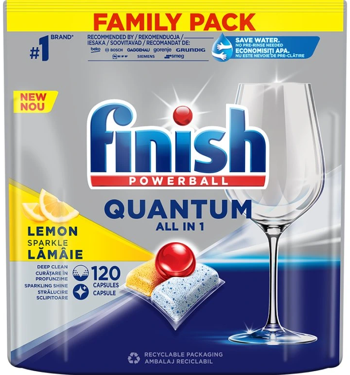 FINISH Quantum tablety do umývačky 120ks Lemon