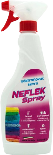 NEFLEK tekutý odstraňovač škvŕn rozprašovač 500ml