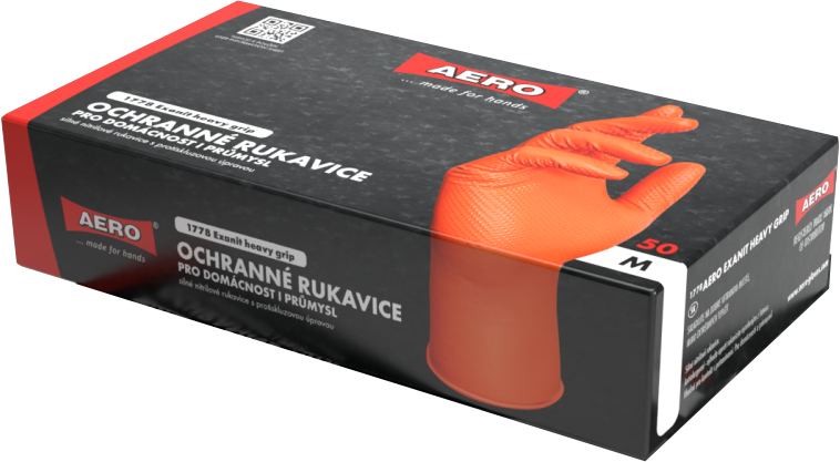 AERO nitrilové rukavice 50ks M heavy grip